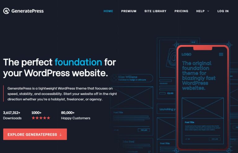 GeneratePress hero 768x496