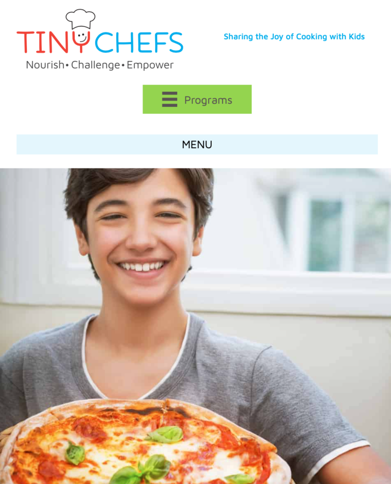 tinychefs com homepage  768x951