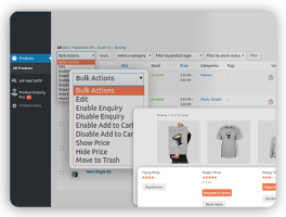 icon for hide/show various enquiry buttons to control your user's sho