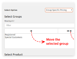 icon for set different pricing for different groups