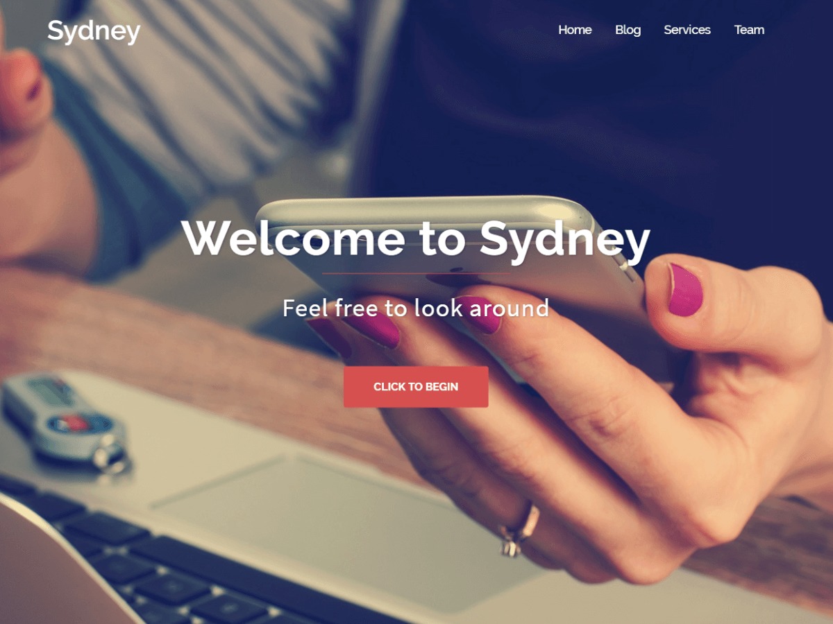 sydney free wp theme
