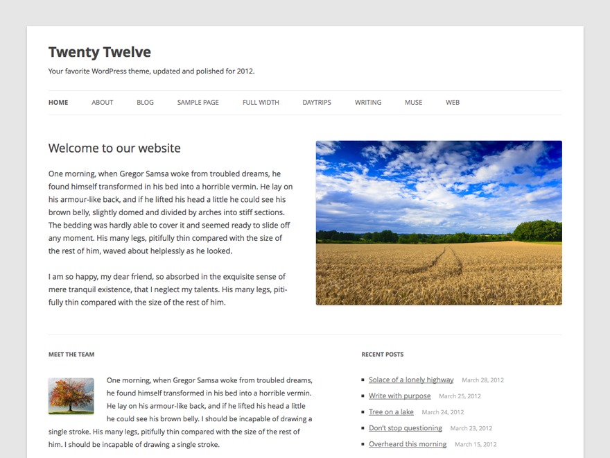 twenty twelve wordpress theme free download 1