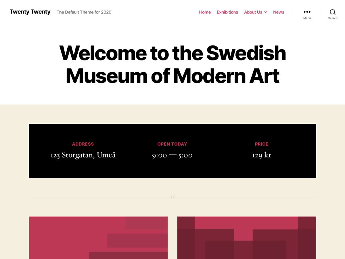 twenty twenty best wordpress theme 1