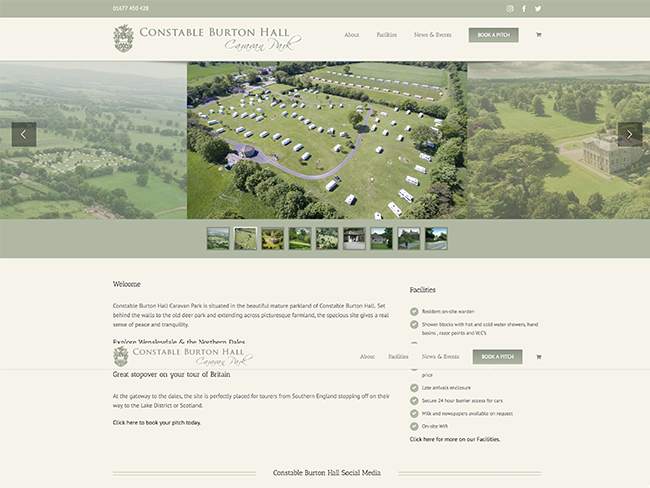 constable burton hall caravan park