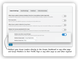 icon for redirect users to after successful login