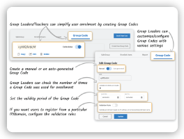 icon for group leaders can easily create group codes