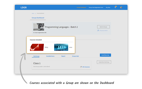 icon for simplify management and analysis of courses