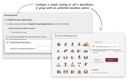 icon for build thriving communities with unlimited group members