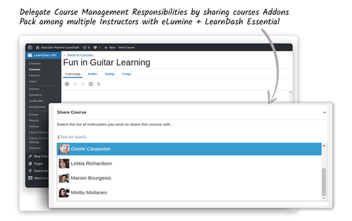 icon for share a course among more than one instructors