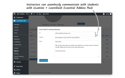 icon for facilitate communication between instructors and students